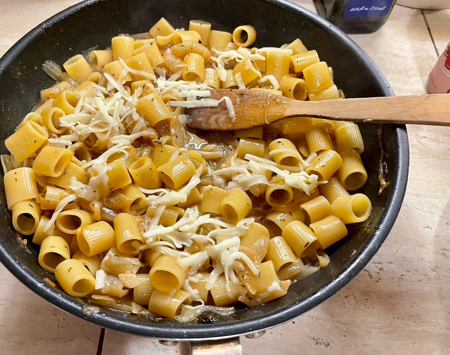 French onion pasta dish